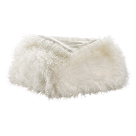 Plaid betani neige 130 x 160 cm