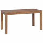 Table de dîner design bois de teck et finition naturelle - 140cm