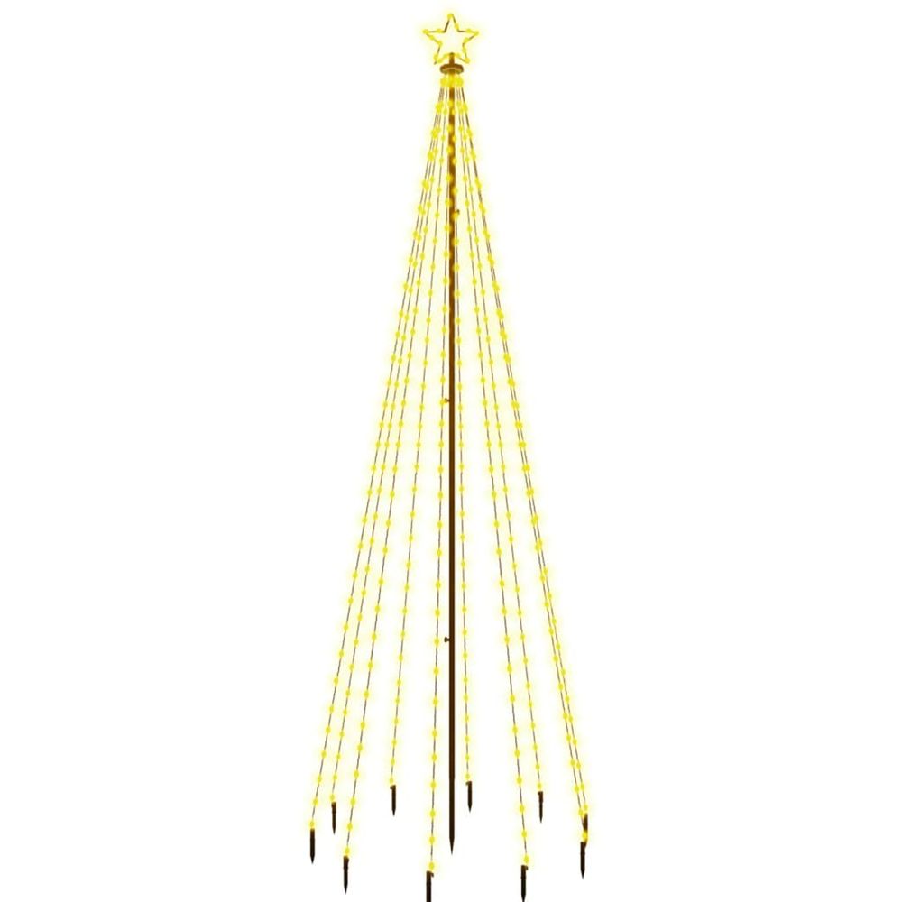 Sapin de noël avec piquet blanc chaud 310 led 300 cm