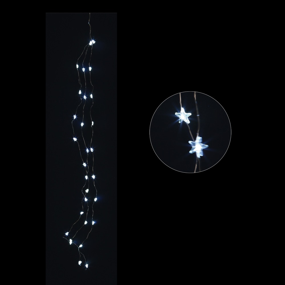 Branche lumineuse 30 led etoiles