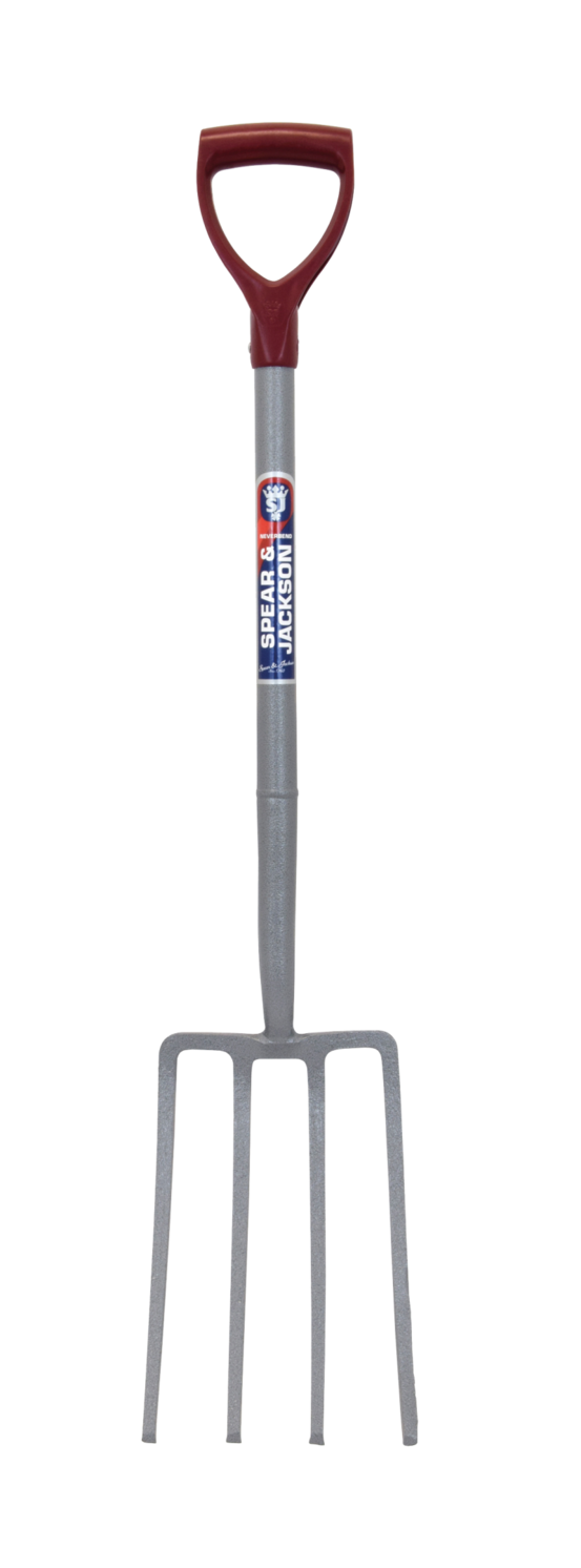 Fourche à bêcher acier manche béquille