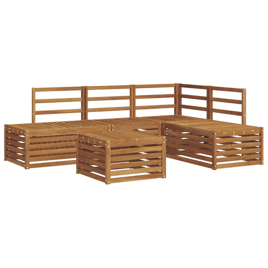 Ensemble de canapés d'extérieur naturel 59 x 59 x 37 cm