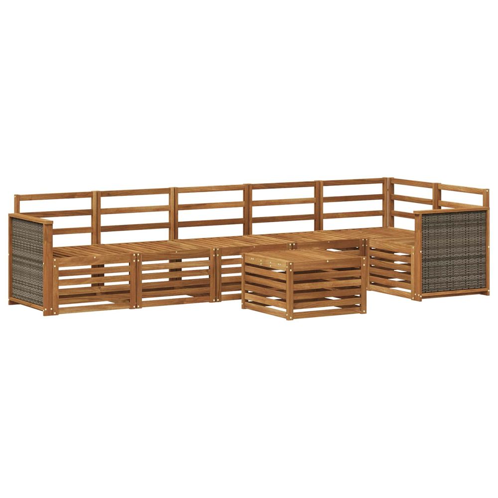 Ensemble de canapés d'extérieur 6 pc naturel