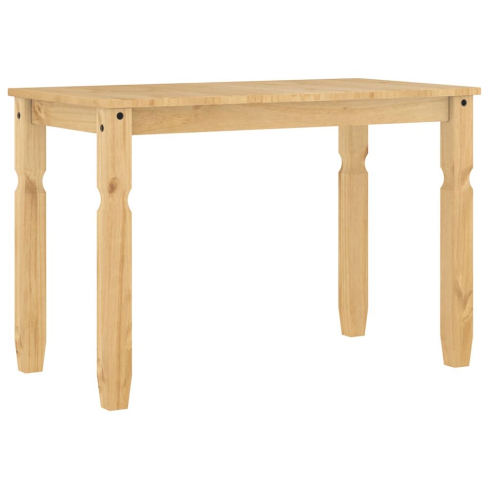 Table à manger corona 112x60x75 cm bois massif de pin