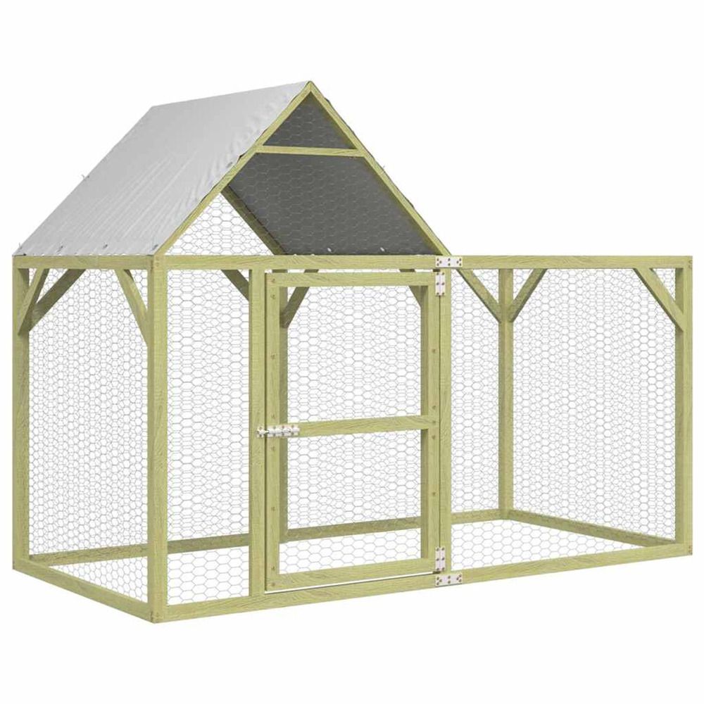 Poulailler 200x100x150 cm bois de pin massif imprégné