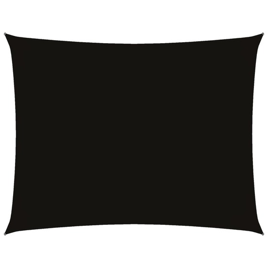 Voile de parasol tissu oxford rectangulaire 4x6 m noir