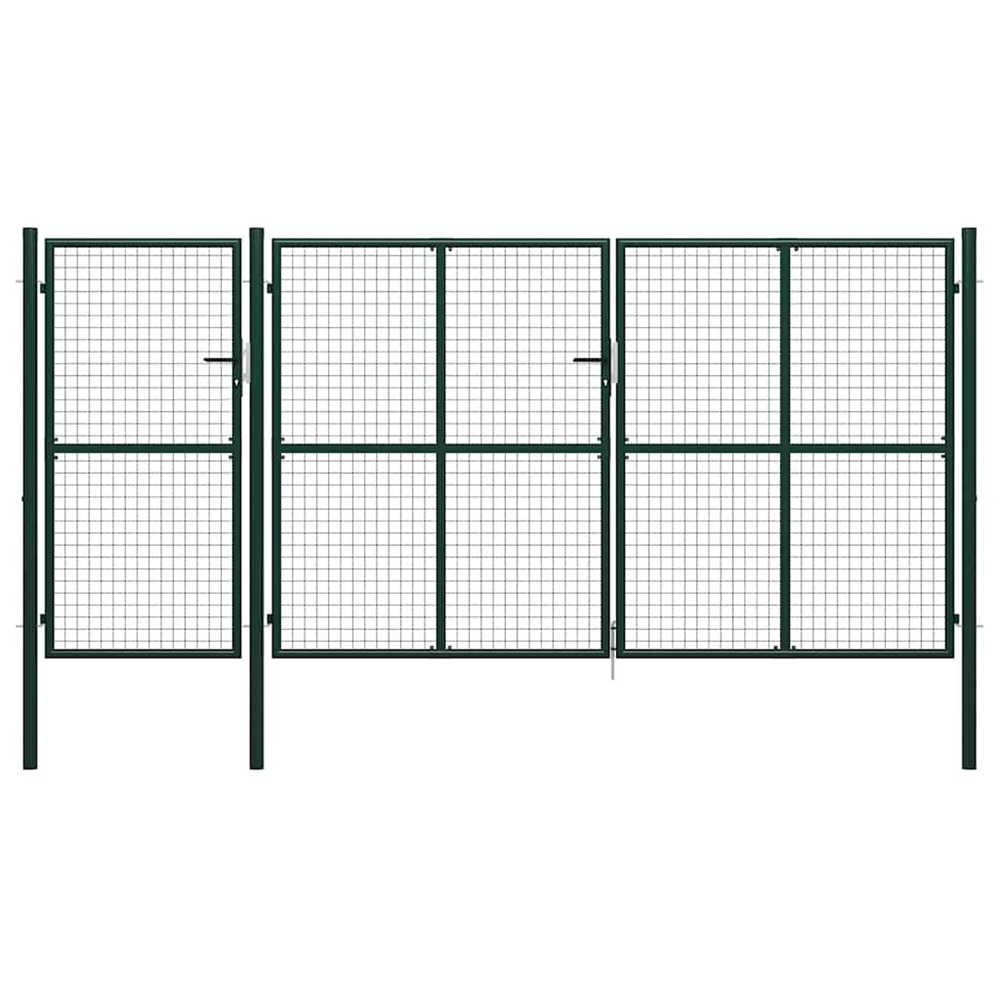 PORTAIL DE JARDIN ACIER 40012-(864128)