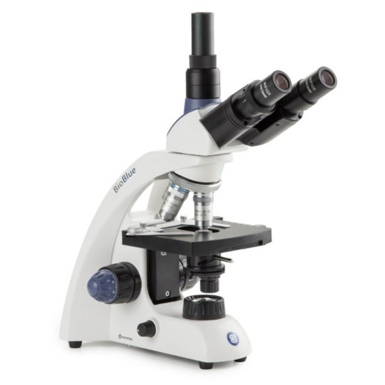 Microscope trinoculaire bioblue - platine x-y - 4x/10x/40x/100x
