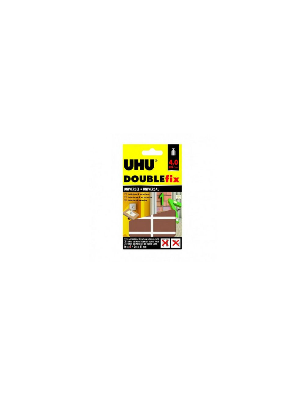 Uhu double fix universel pastilles_26x31mm_16 - uhu