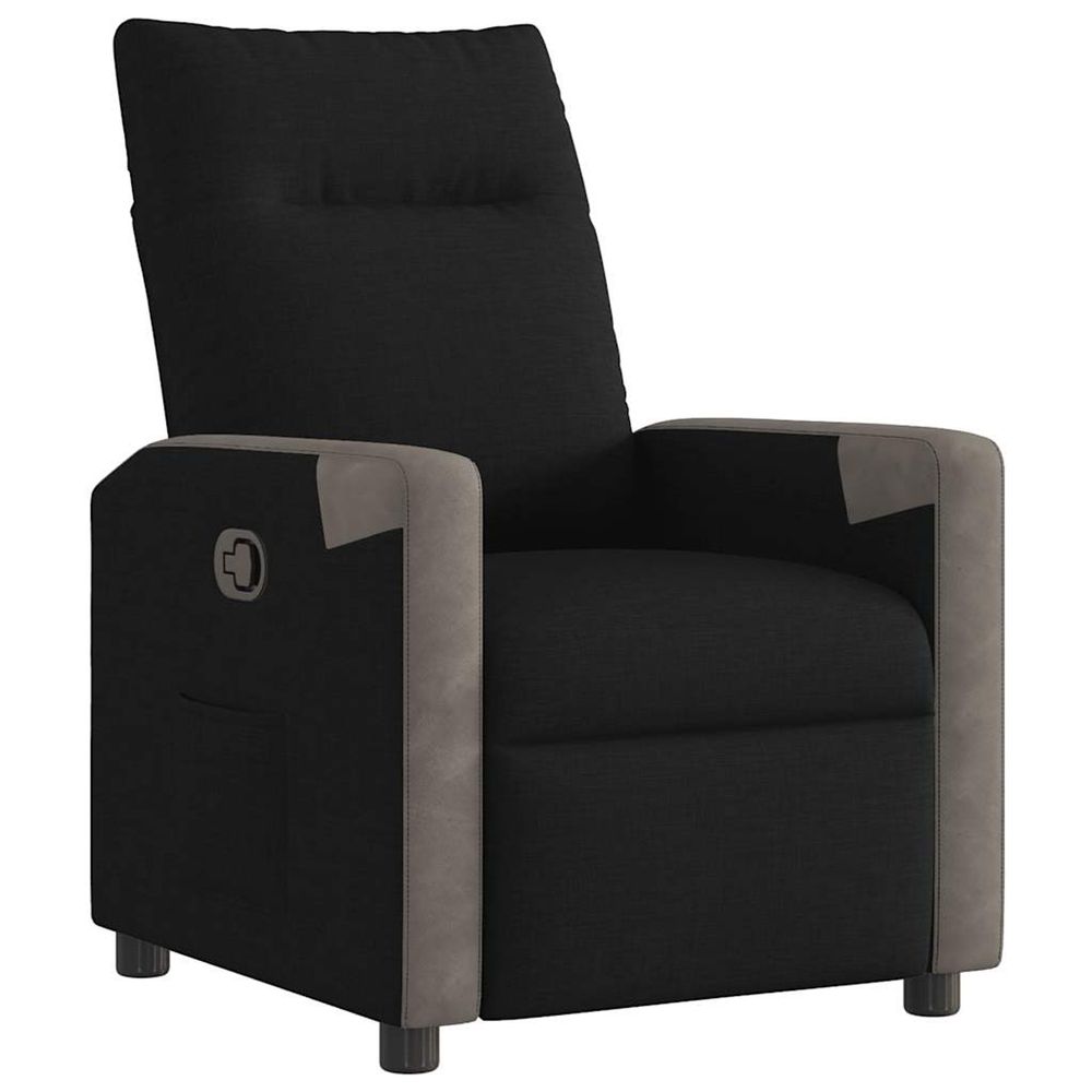 Fauteuil inclinable noir tissu