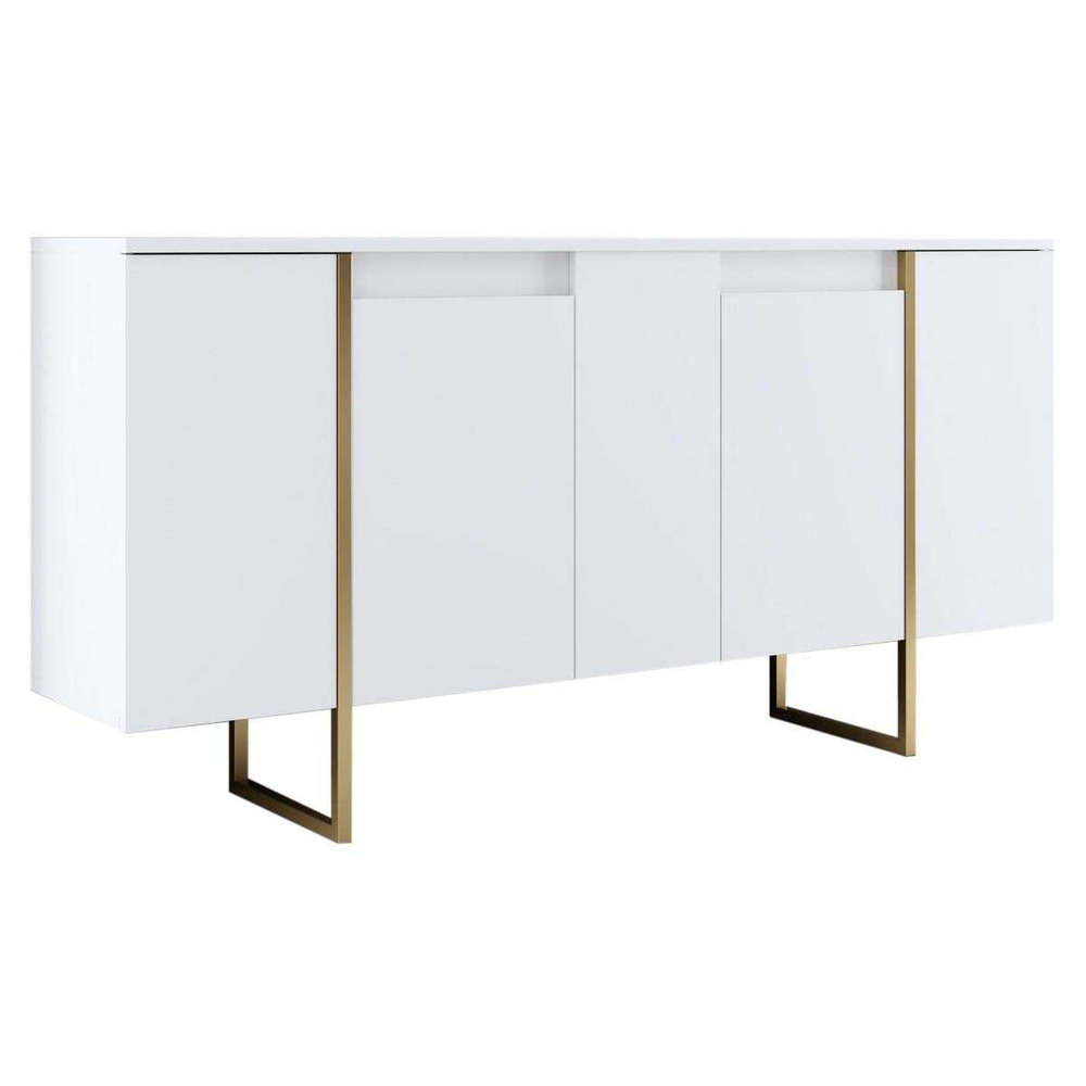 Buffet en aggloméré pieds en métal luxe
