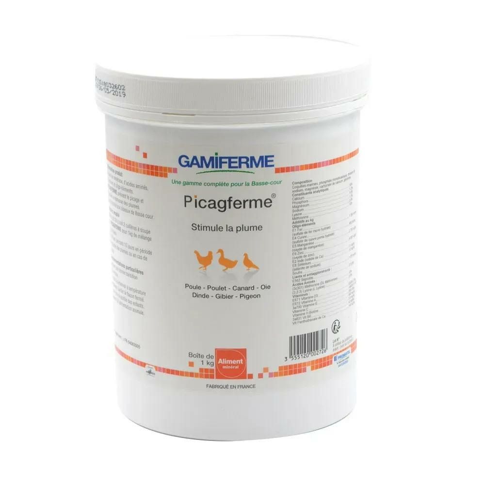 Picagferme, aliment minéral volaille 1kg - gamiferme