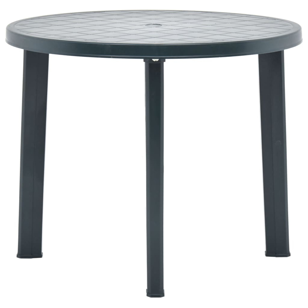 Table de jardin vert 89 cm plastique