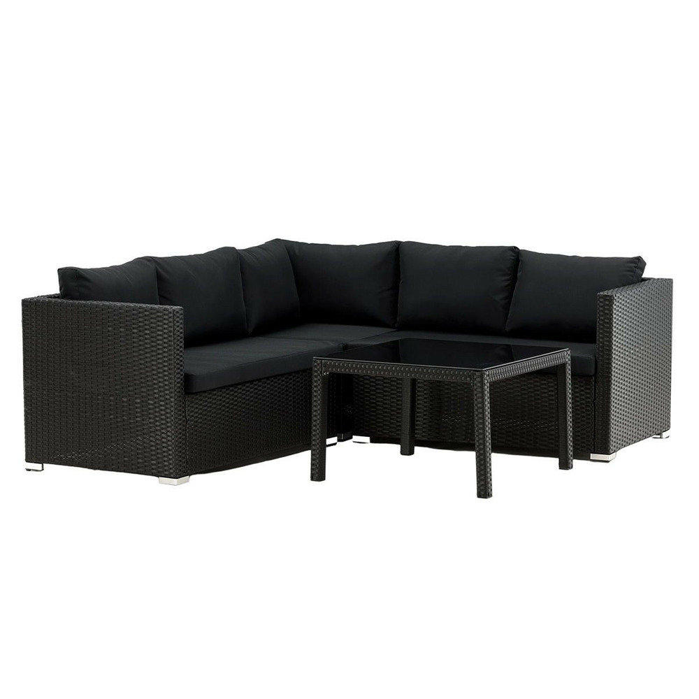 Salon d'angle de jardin 