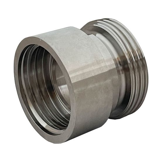 Raccord femelle inox 316 s60x6 avec sortie mâle sms 1145 pour ibc 1000l - dn38