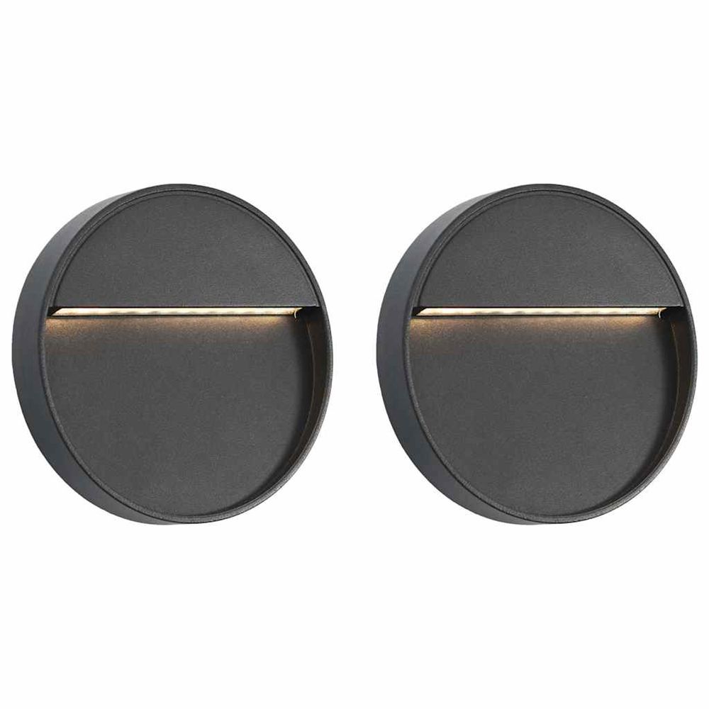 2 PCS APPLIQUES MURALES LED 2-(865576)