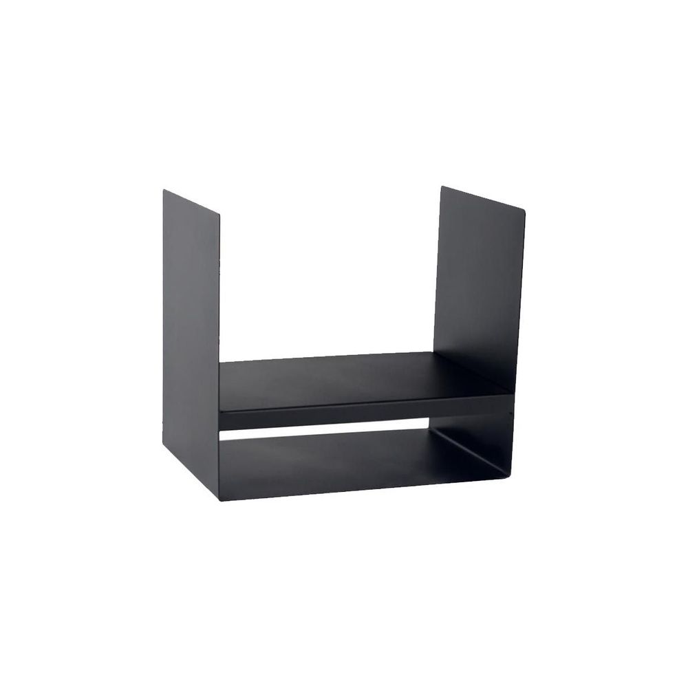Porte-bûches en acier noir 45 cm kielce