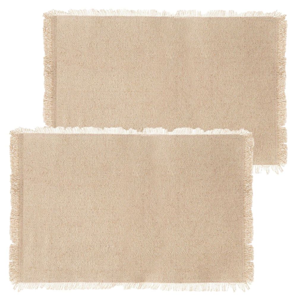 Lot de 2 sets de table en coton maha