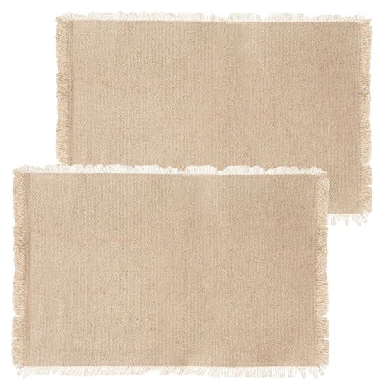 Lot de 2 sets de table en coton maha