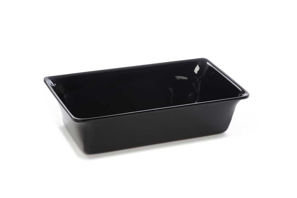 Plateau en plexiglas gastronorme gn 1/3 325x176x80mm noir - matériel chr pro