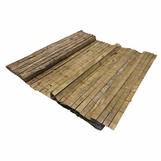 Paravent de jardin écorce de pin naturel 1x3 m épaisseur 5 mm