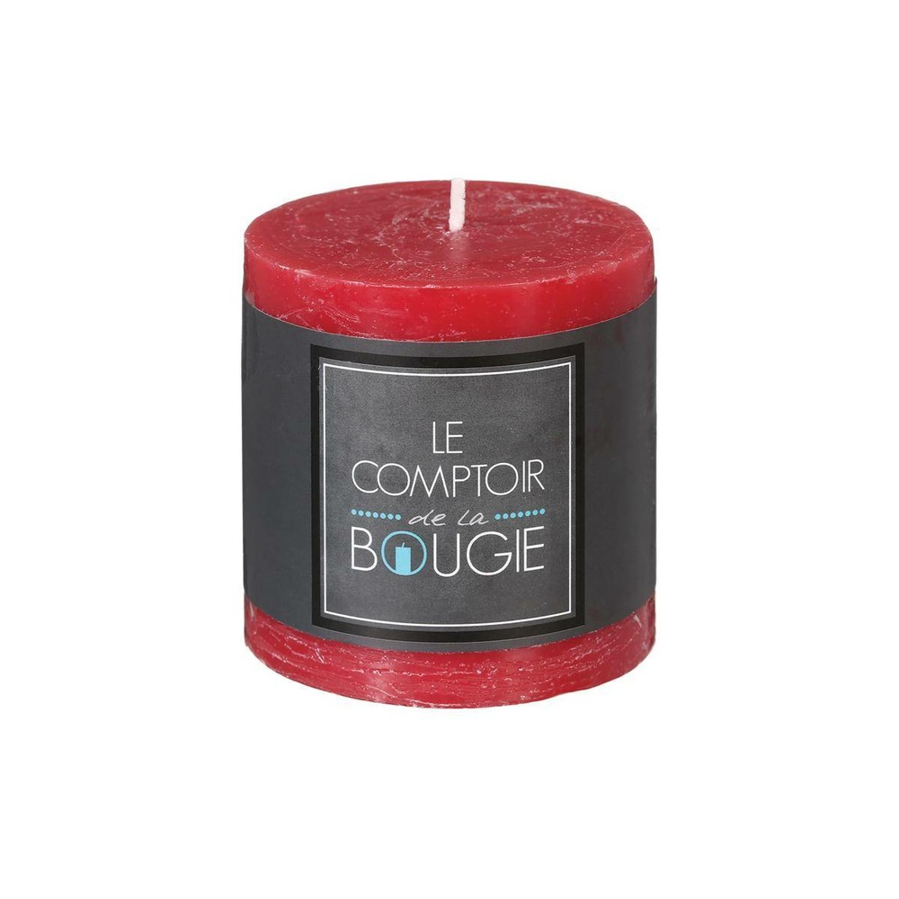 Bougie rustique - rouge - 220g