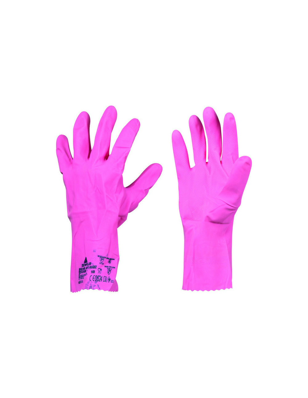 Gant menage latex rose 8/9