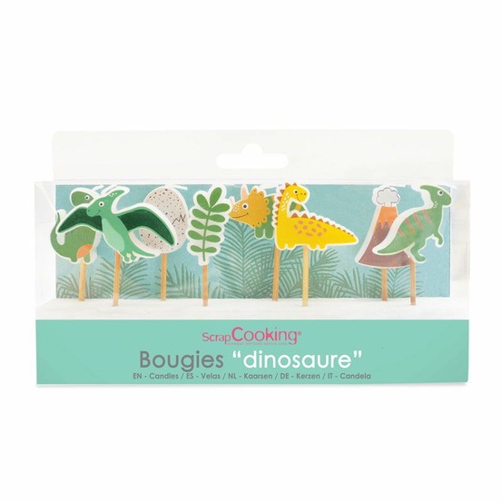 8 bougies dinosaure