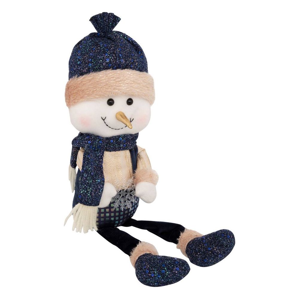 Bonhomme de neige assis h. 50 cm