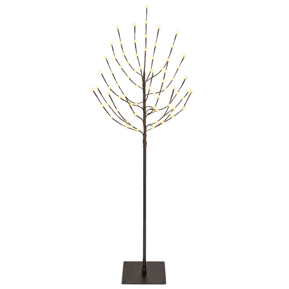 Arbre de noël led noir 18 x 18 x 150 cm acier 140 led
