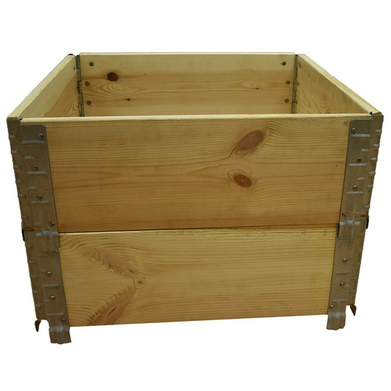 Carré potager en bois naturel 600x600mm hauteur 390mm