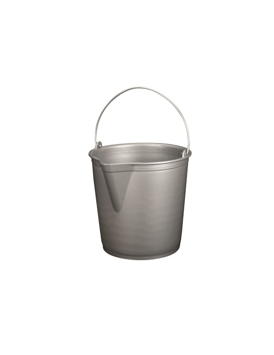 Seau à bec gradué gris silver 13l
