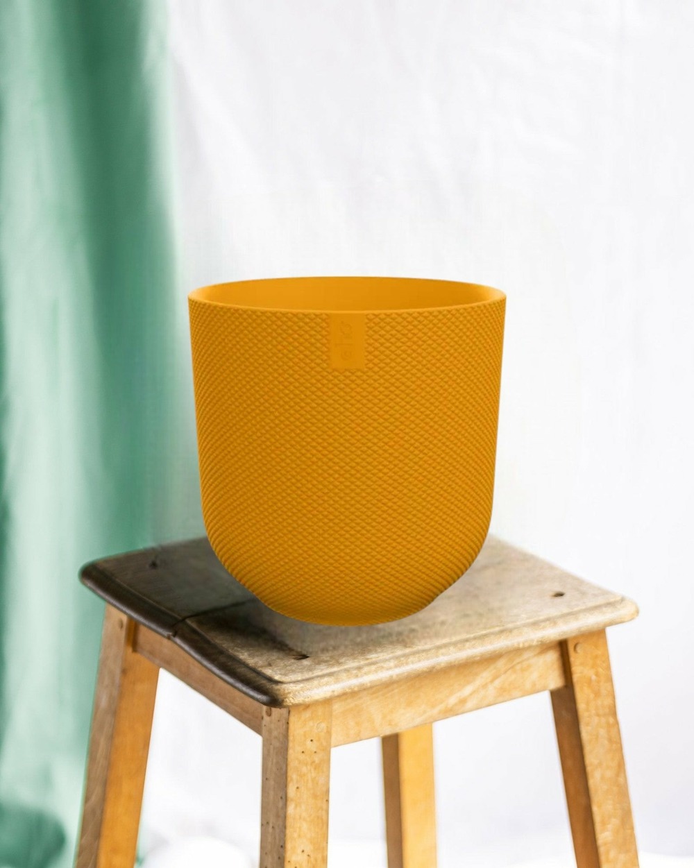 Pot elho jazz rond jaune ambré 23 cm