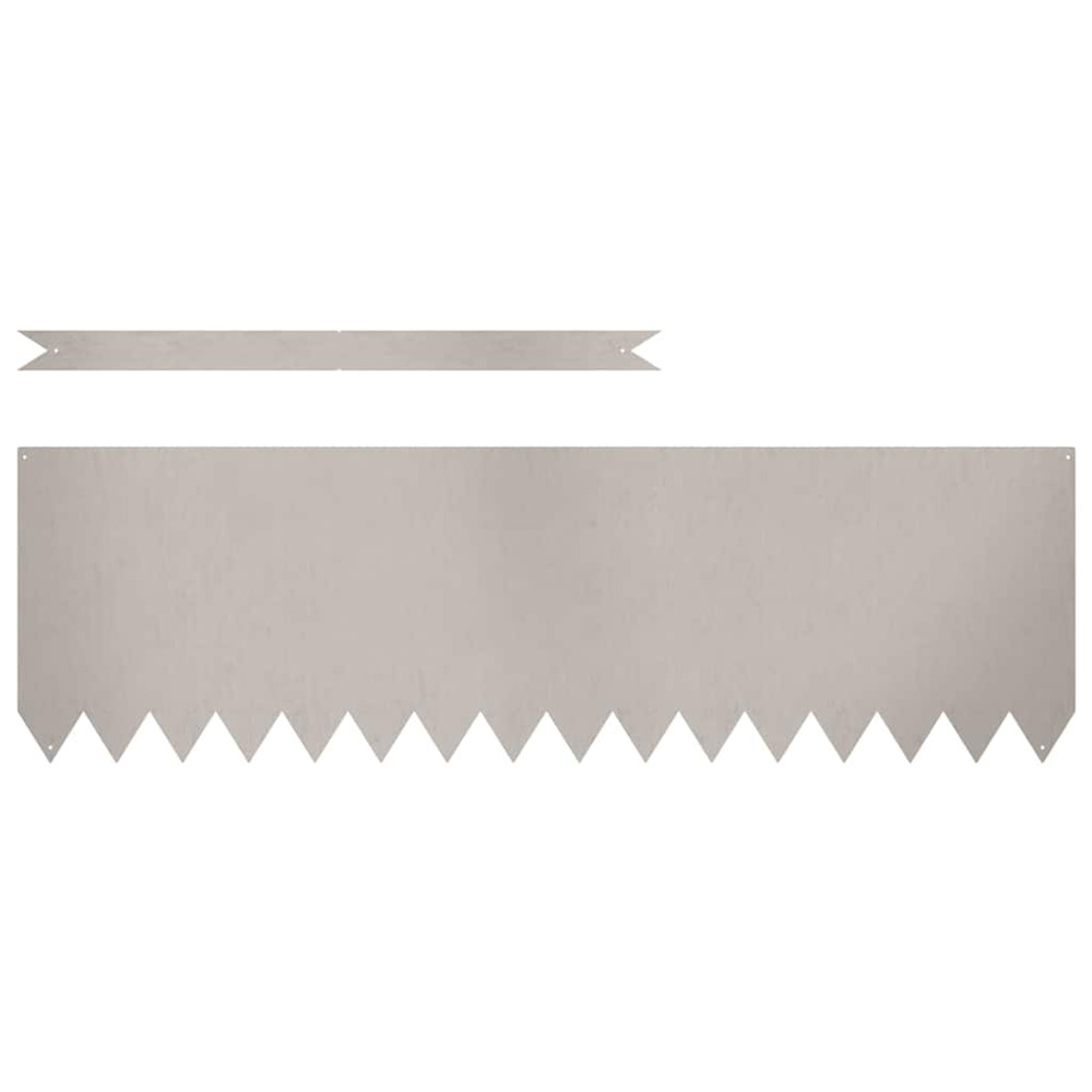 Bordure de pelouse 50 pcs marron 100 x 0.05 x 20 cm