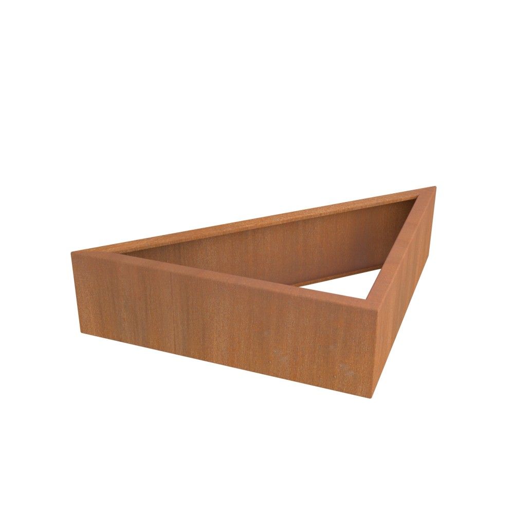 Carré potager triangle corten - h.50cm - 1000 x 848 x 500 mm | Truffaut