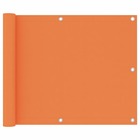 Écran de balcon orange 75x600 cm tissu oxford