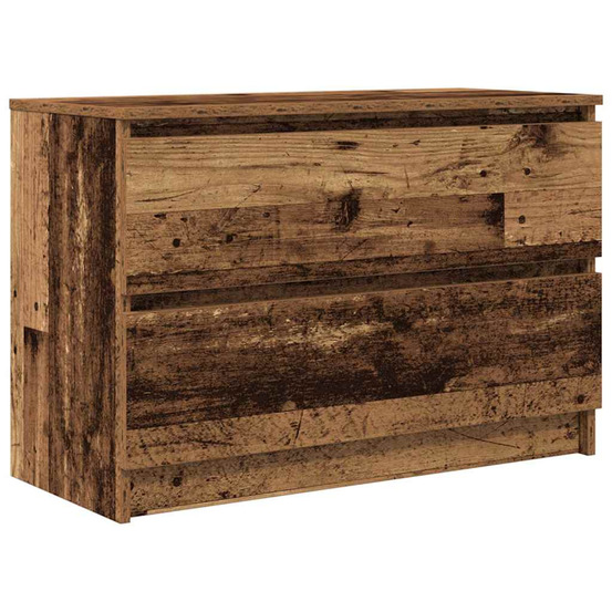 Meuble tv vieux bois 80x35x54 cm bois d'ingénierie