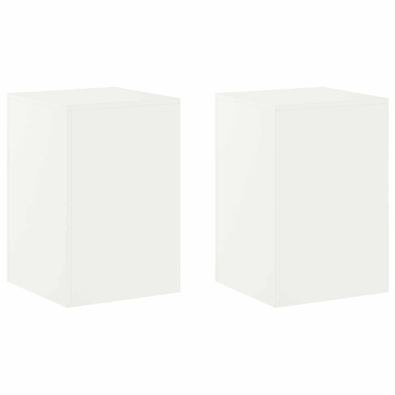 Support de plante 2 pcs blanc 40 x 40 x 60 cm acier