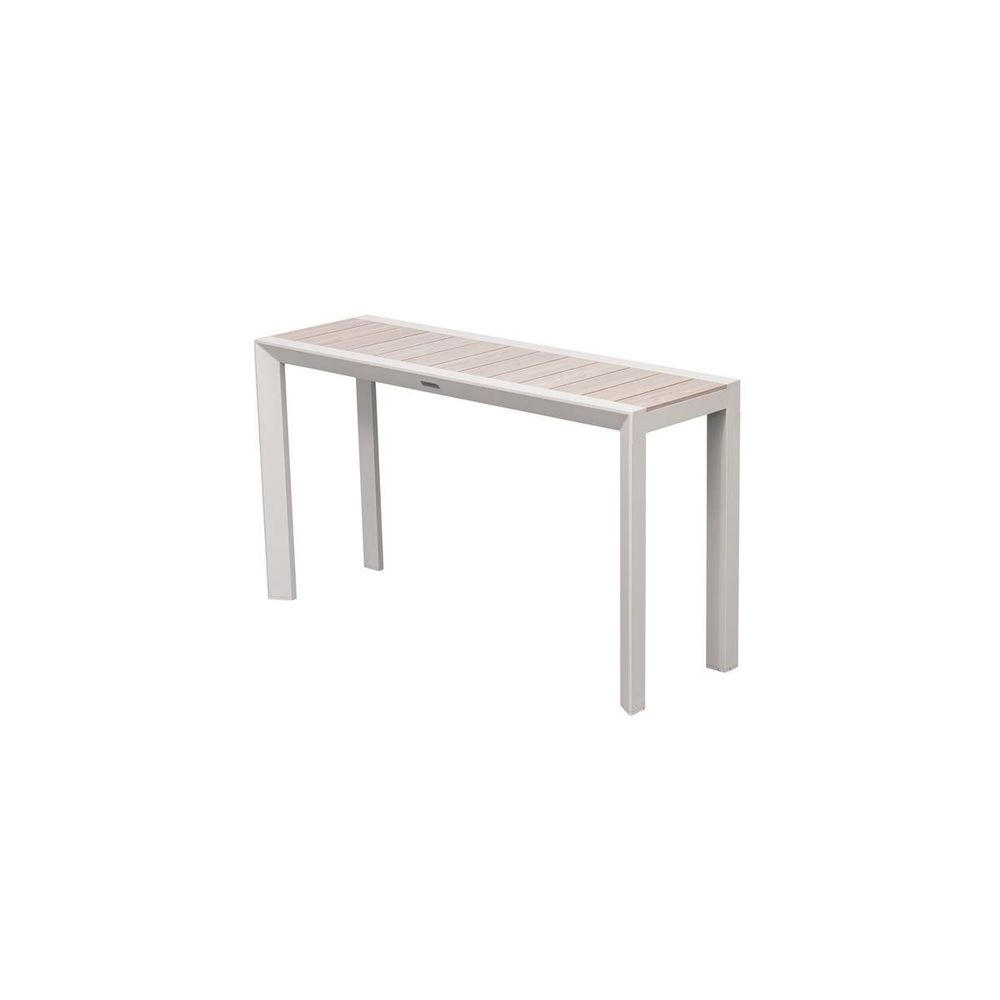 Table de jardin 2 places evasion beige lin