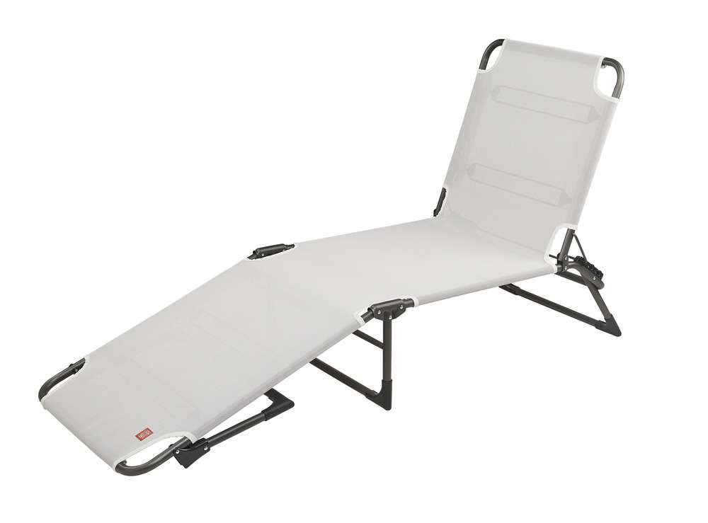 Bain de soleil Amigo alu. anthracite batyline Blanc-gris - L.161/190xl.60xH.36/82cm