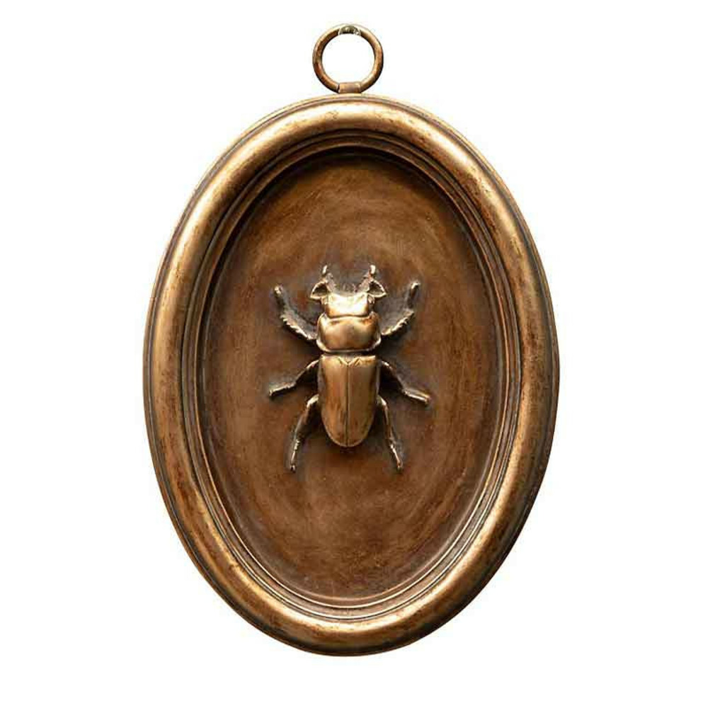 Cadre scarabée cuivré c 13x20cm