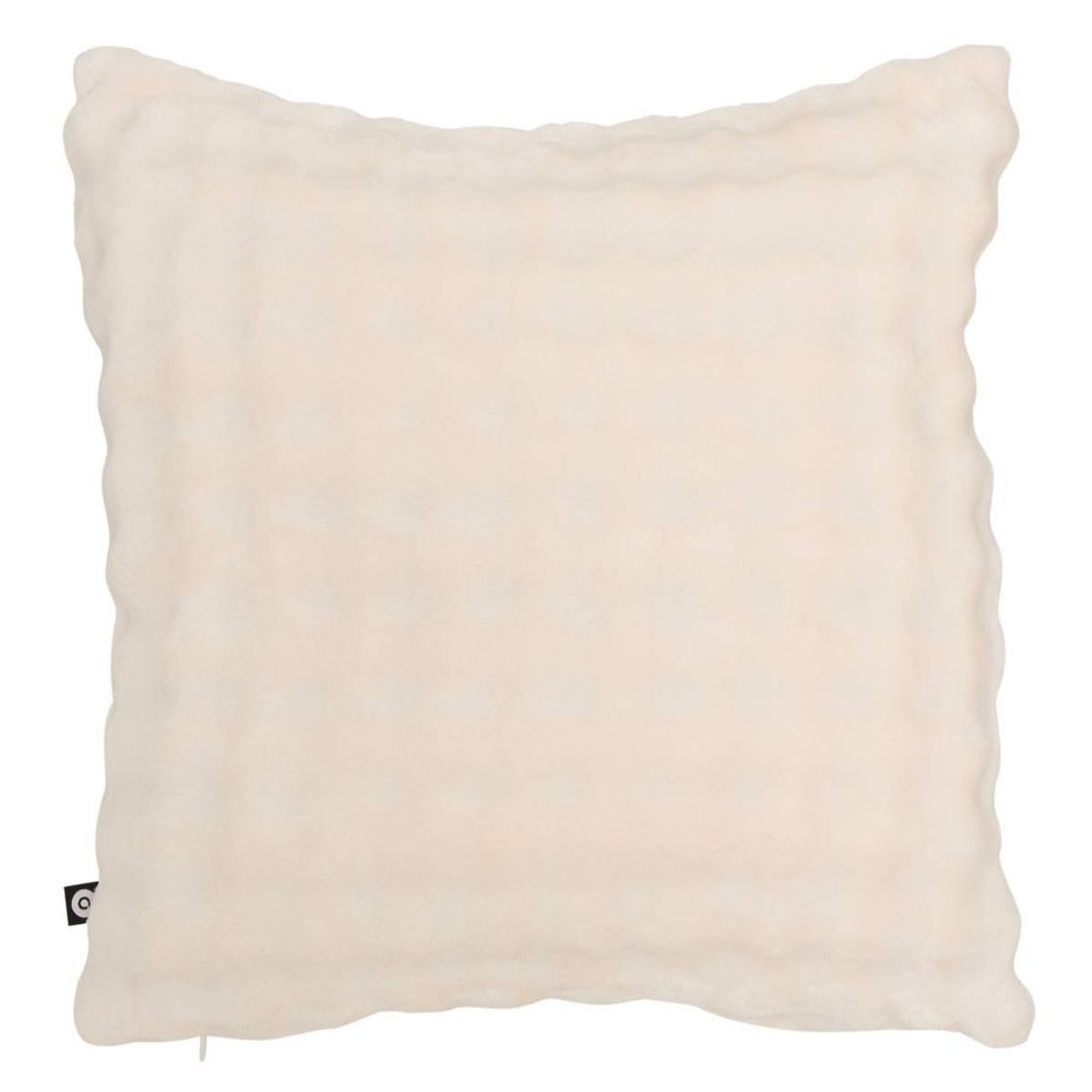 Coussin déco imitation fourrure 