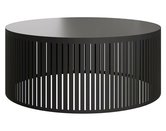 Sally - table basse ronde - noir - 59 cm