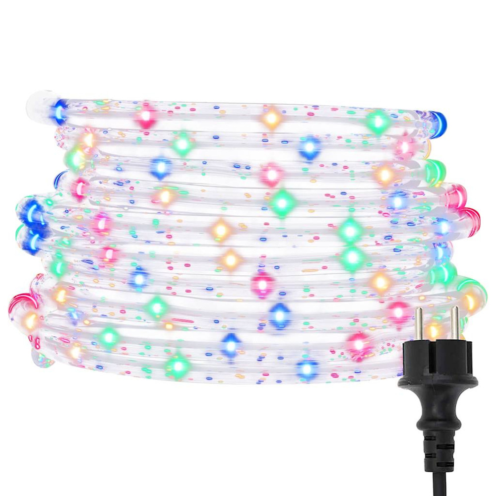 Cordon lumineux avec 1200 led multicolore 50 m pvc