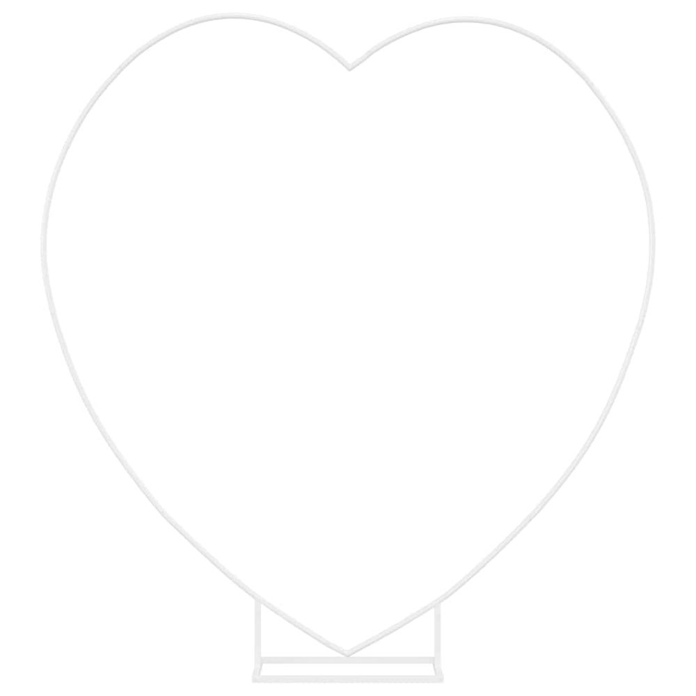 Arche de mariage blanc 195 x 35 x 211 cm acier