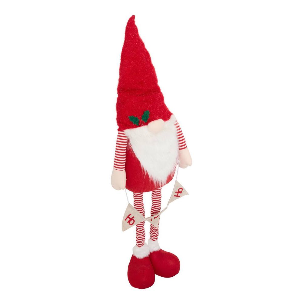 Gnome de noël hohoho télescopique rouge h. 172 cm
