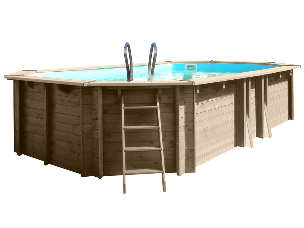 Piscine bois safran 2 6,20 x 3,95 x 1,36 m