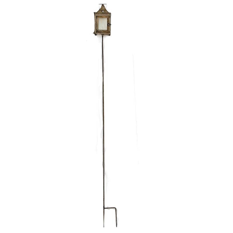 Tuteur lanterne jardin fer 10x144 cm