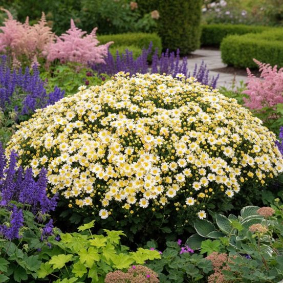 Chrysanthème du pacifique bengo weiss lot de 9 godets