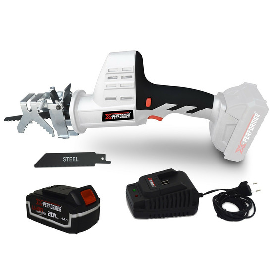 Scie a ebrancher portative 20v - coupe bois et metal -2700 t-min - xperformer xpcbr20li - batterie 4ah et chargeur